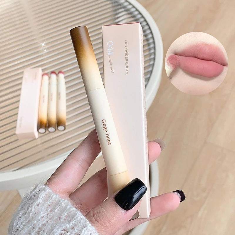 Velvet Matte Lip Mud Stick | Sponge Tip Multi-Use Lips & Cheeks Matte Lip Mud Stick QXL