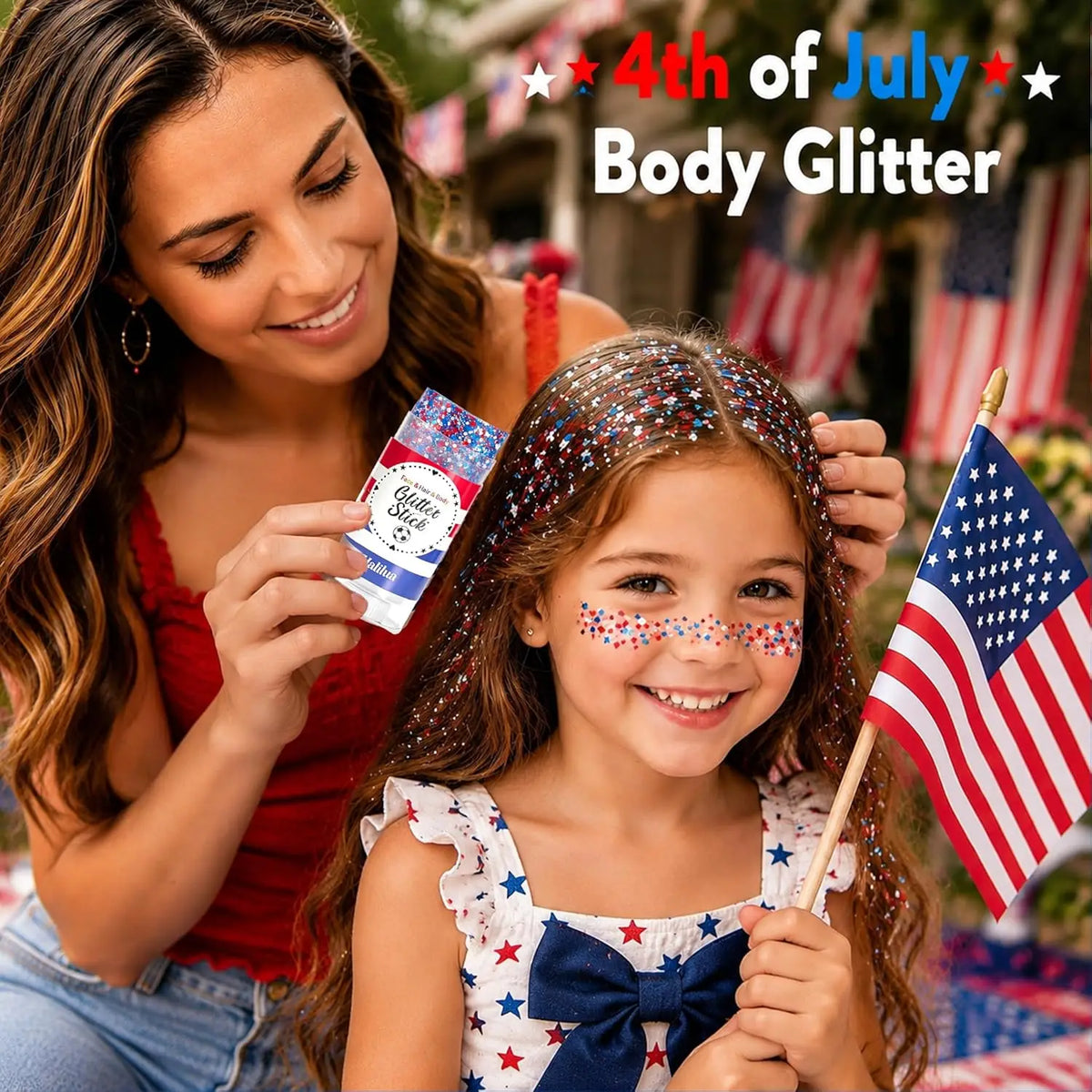 Waterproof Glitter Stick – Face, Hair, Body & Nail | Festival Body Glitter Stick QXL