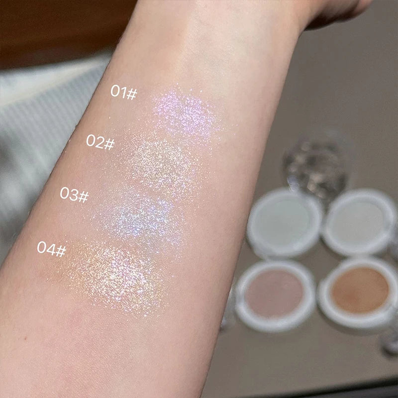 Art Value Glitter Highlighter Palette – Champagne Gold Contour Highlighter Palette QXL