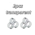 2-Pack Door Handle Wall Protector – Acrylic Metallic Finish Door Wall Protector QXL 2pcs transparent
