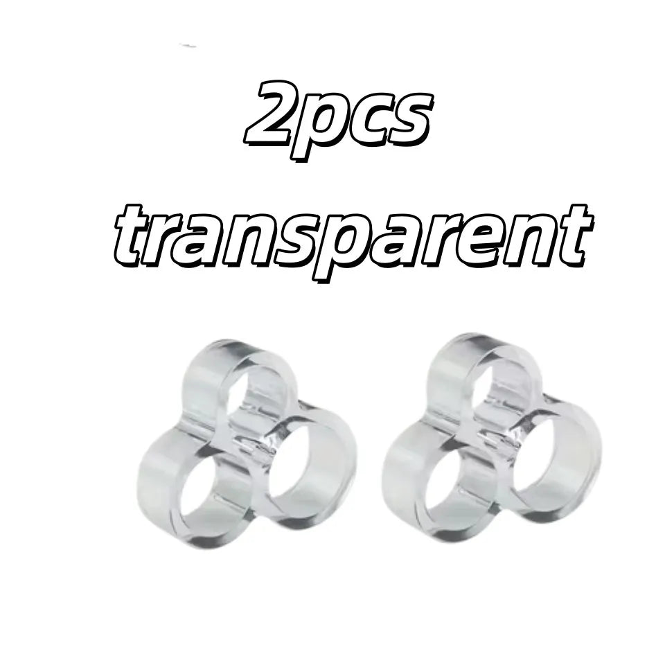 2-Pack Door Handle Wall Protector – Acrylic Metallic Finish Door Wall Protector QXL 2pcs transparent