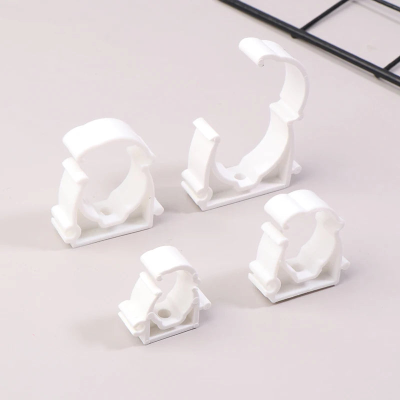20-Pack PPR Plastic Pipe Clamp Holders with Cover | 16–32mm Pipe Clamp Holders QXL