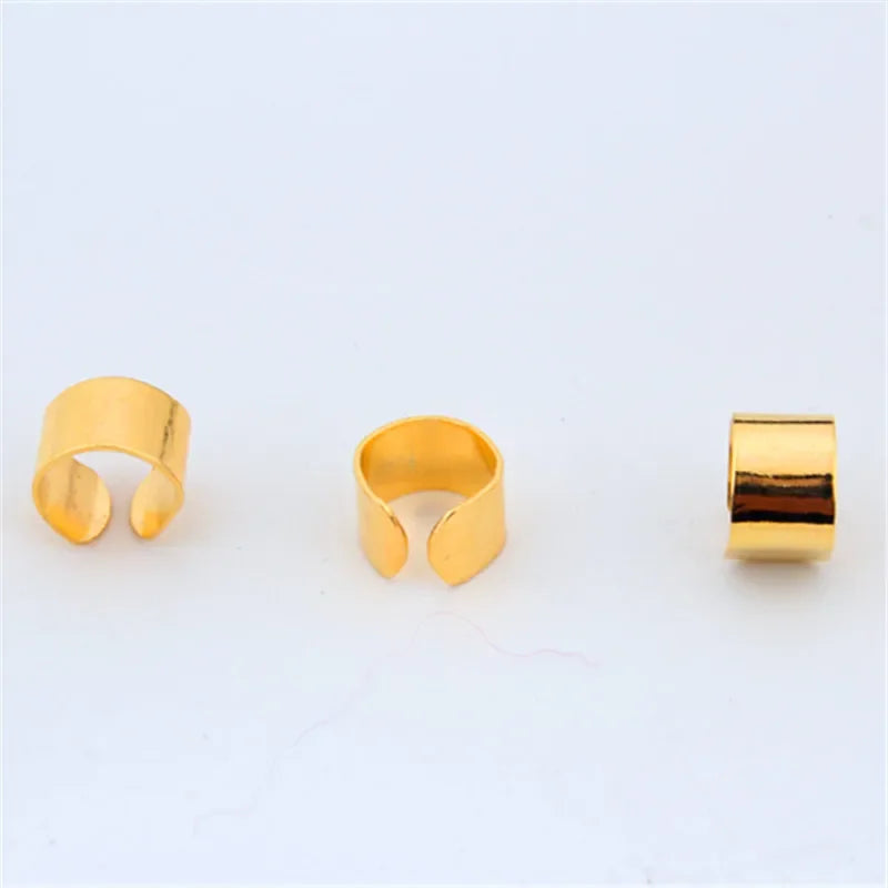 10-Pack Metal Dreadlock Hair Rings, Braid Beads & Beard Cuffs Hair Ring Cuffs QXL
