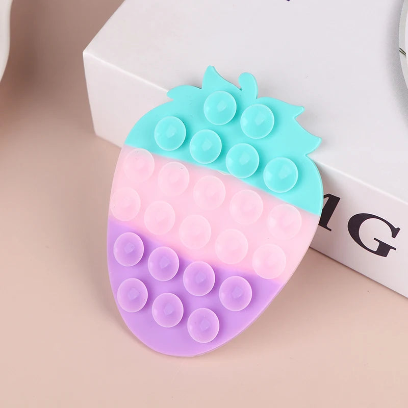 Strawberry Suction Cup Phone Stand | Universal Car & Desk Mount Phone Suction Mount QXL Multicolor