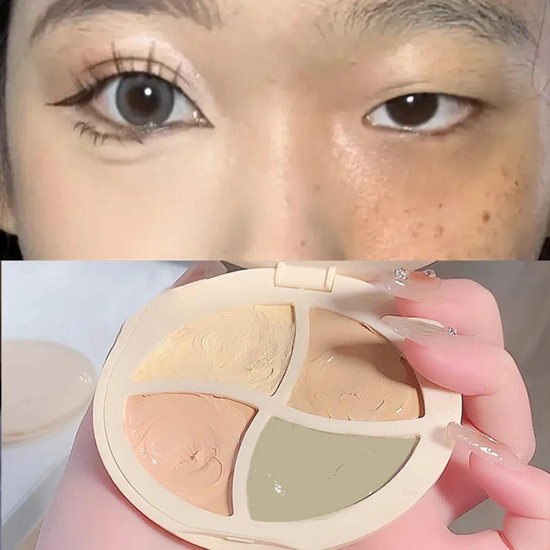 4-in-1 Waterproof Concealer Palette | Full Coverage Cream Concealer Palette QXL