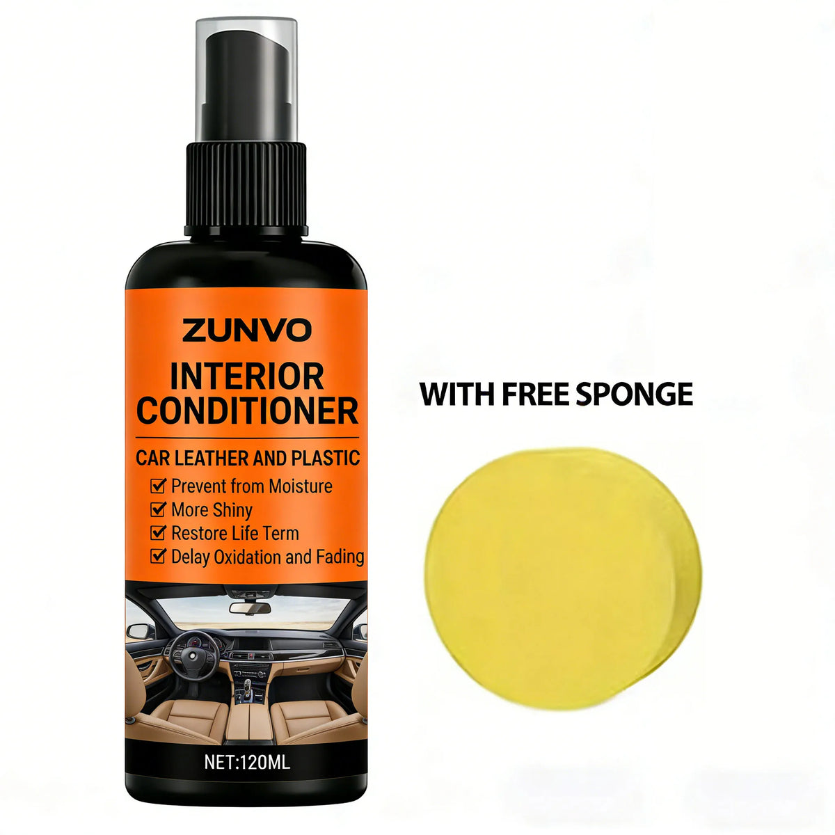 Car Interior Conditioner Spray | UV Protection Leather & Plastic Interior Conditioner Spray QXL Default Title