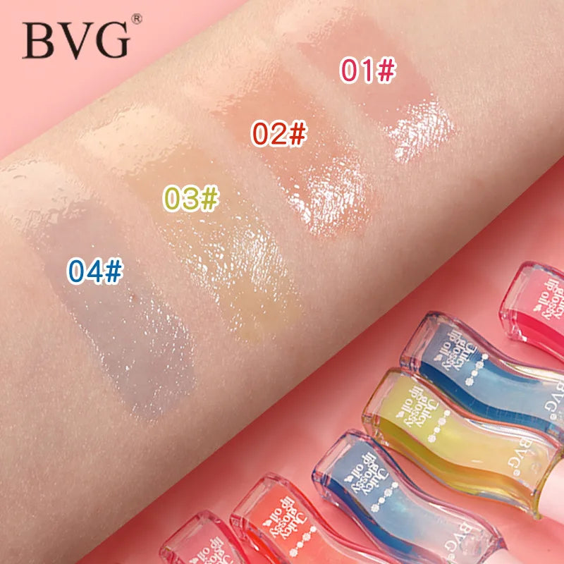 Juicy Glossy Lip Oil – Double Color Shiny Lip Gloss & Plumper Lip Oil Gloss QXL