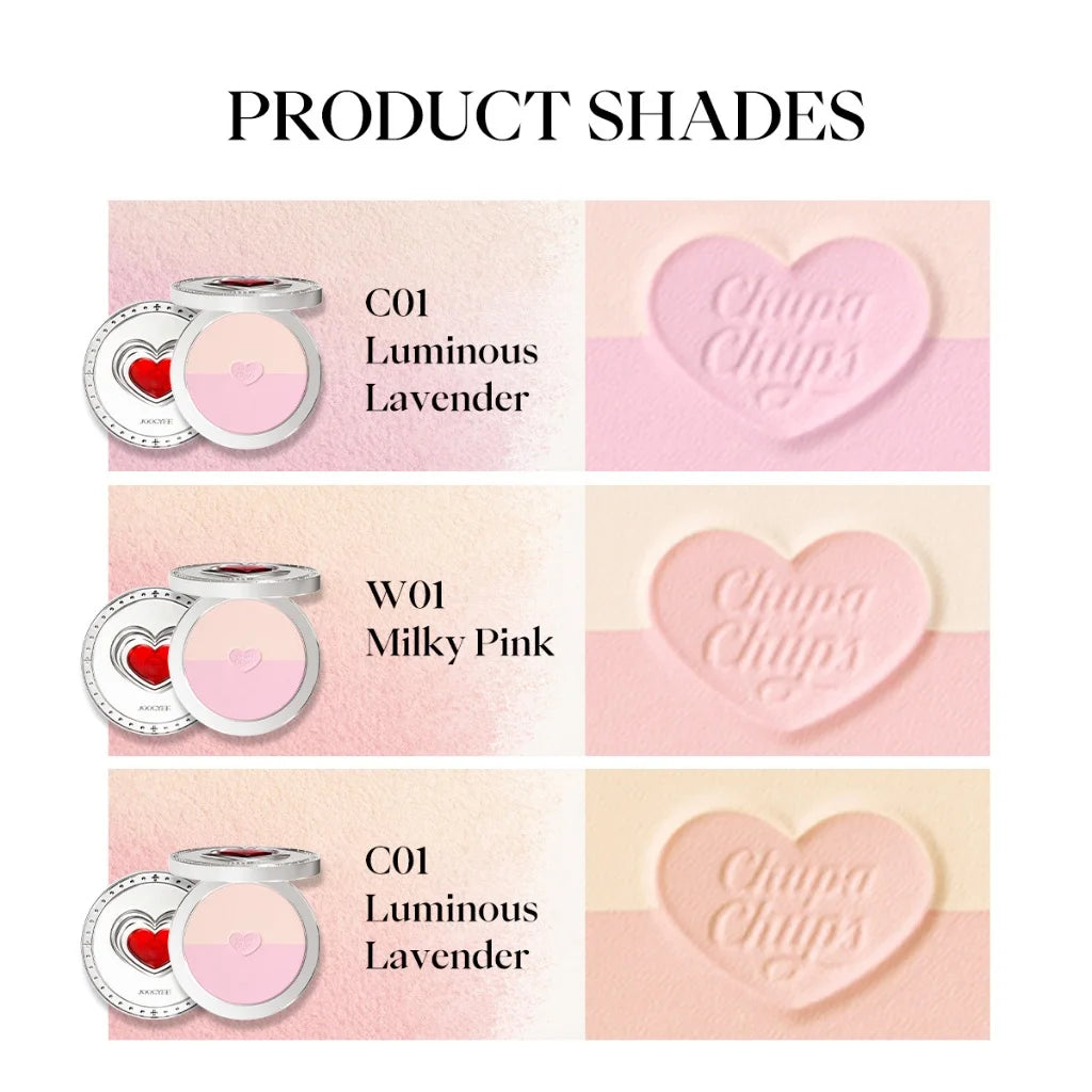 JOOCYEE x Chupa Chups Compact Duo Pressed Powder | Oil Control Pressed Powder Compact QXL