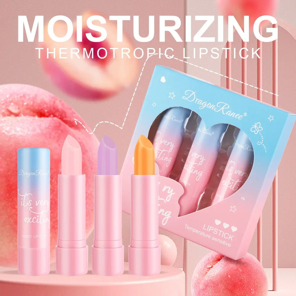 Dragon Ranee 3-Pc Temperature-Change Moisturizing Lip Balm Set Lip Balm Set QXL
