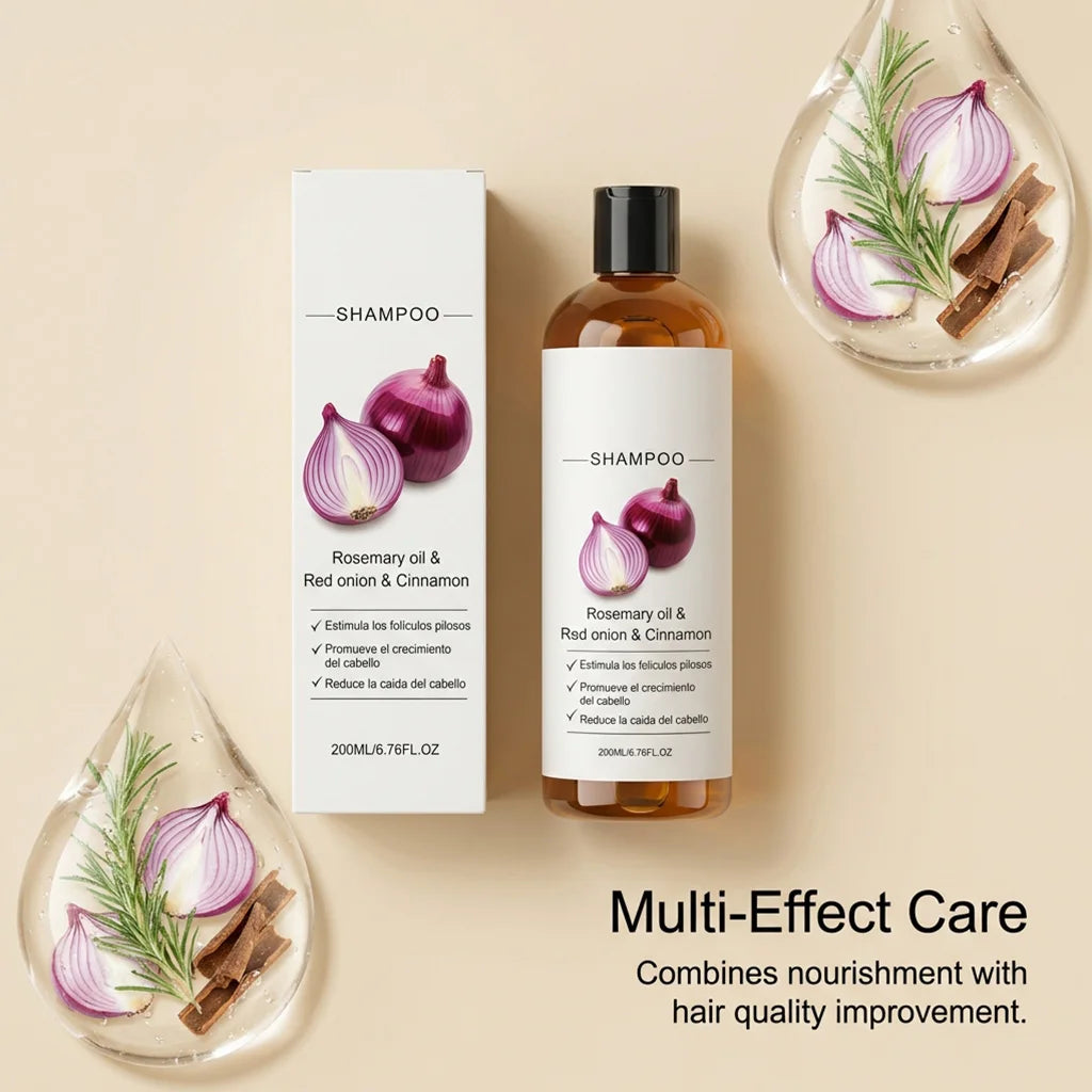 HOEGOA Rosemary & Red Onion Shampoo | Hair Growth 200ml Hair Growth Shampoo QXL