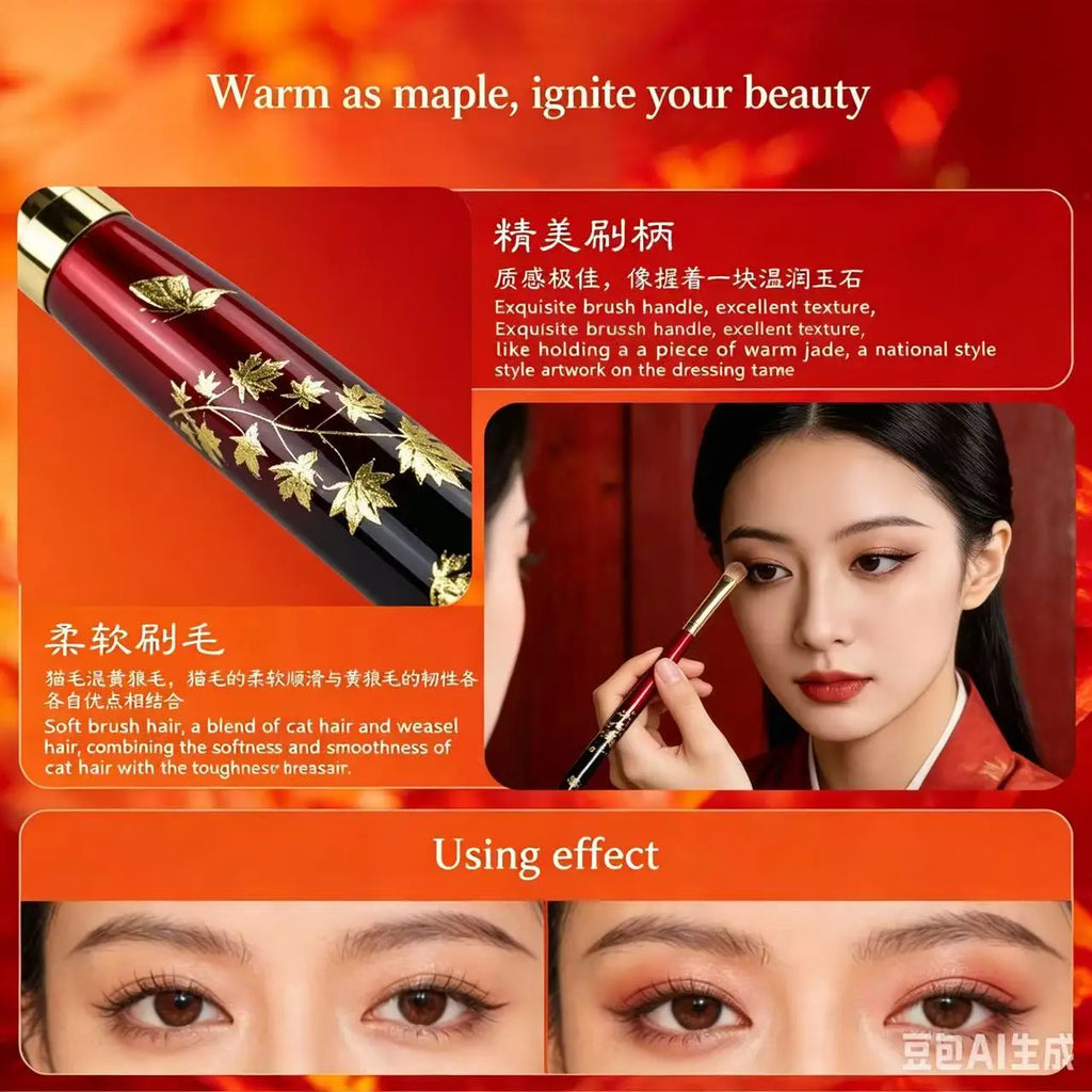 Handmade Wooden Mink Hair Eyeshadow Blending Brush Eyeshadow Blending Brush QXL