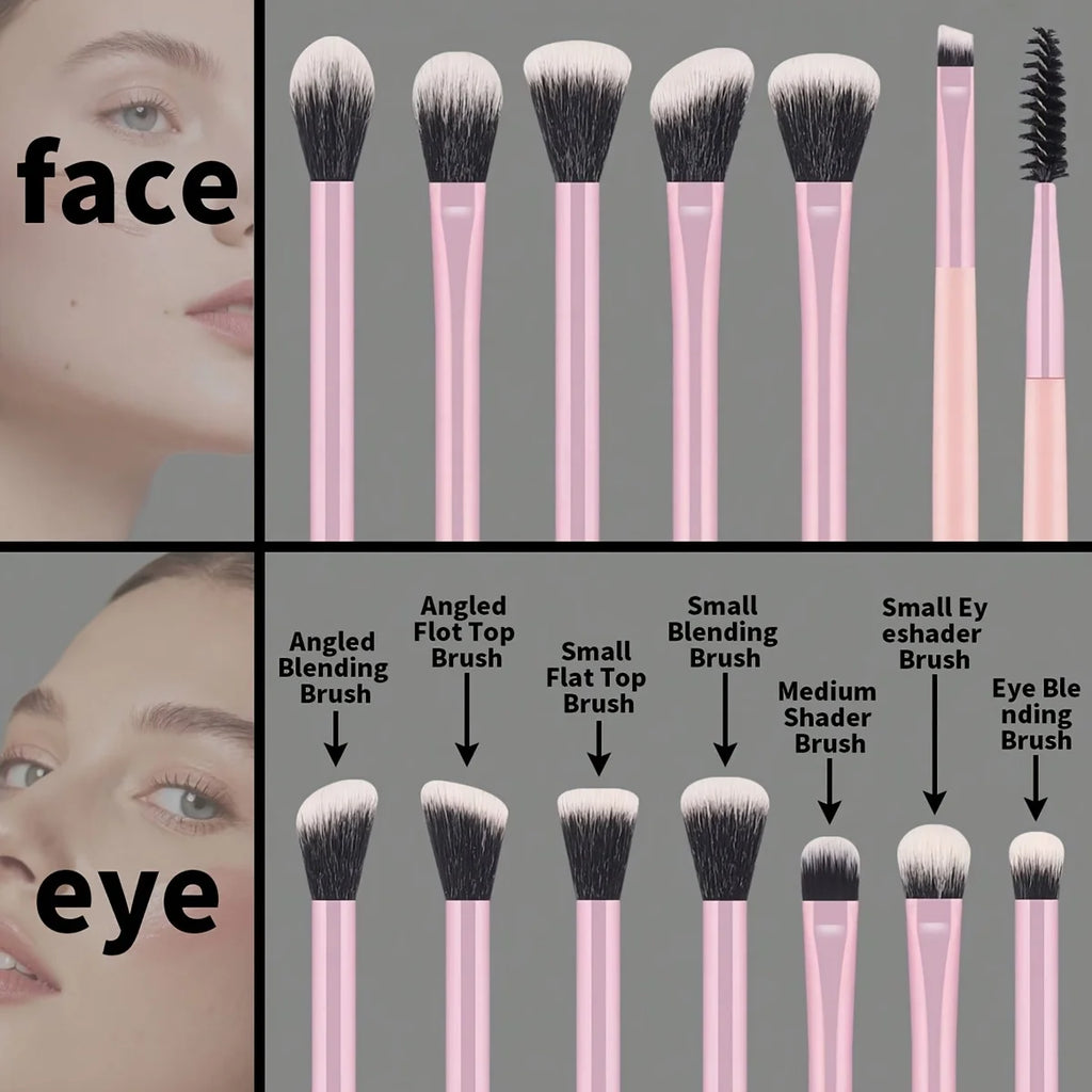 13-Pc Professional Makeup Brush Set | Face & Eye Brushes Makeup Brush Set QXL