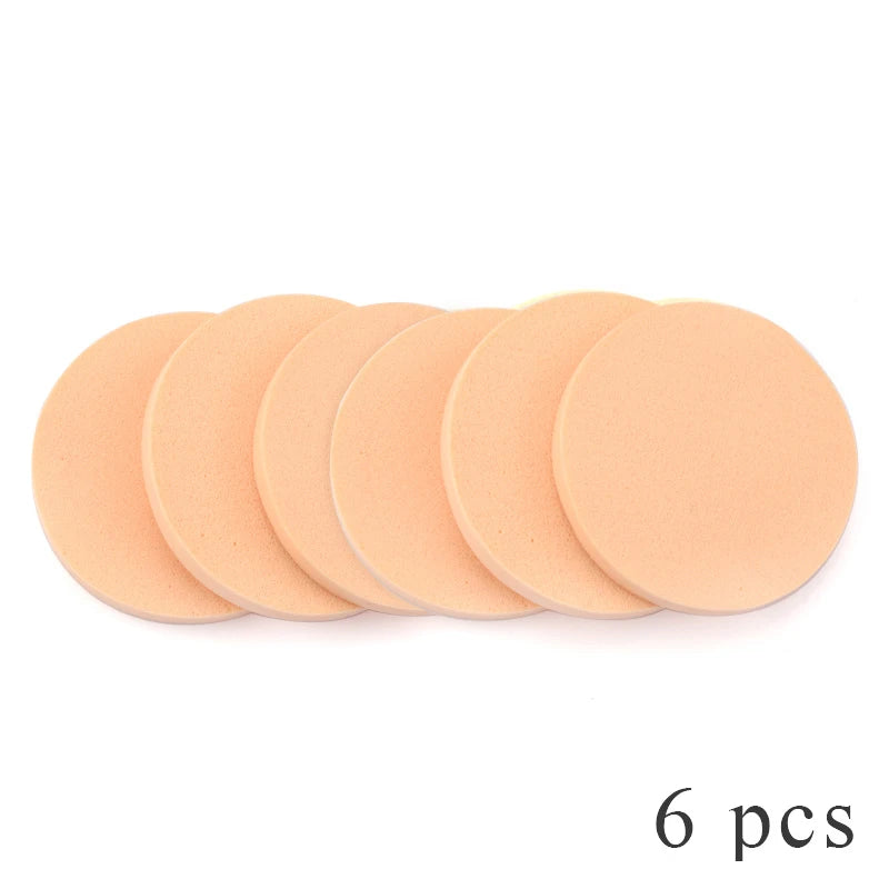 6-Pack Soft Latex Makeup Sponge Puffs | Foundation & Powder Makeup Sponge Puff QXL Skin