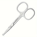 Precision Round-Tip Trimming Scissors | Nose & Grooming Tool Grooming Scissors QXL Silver