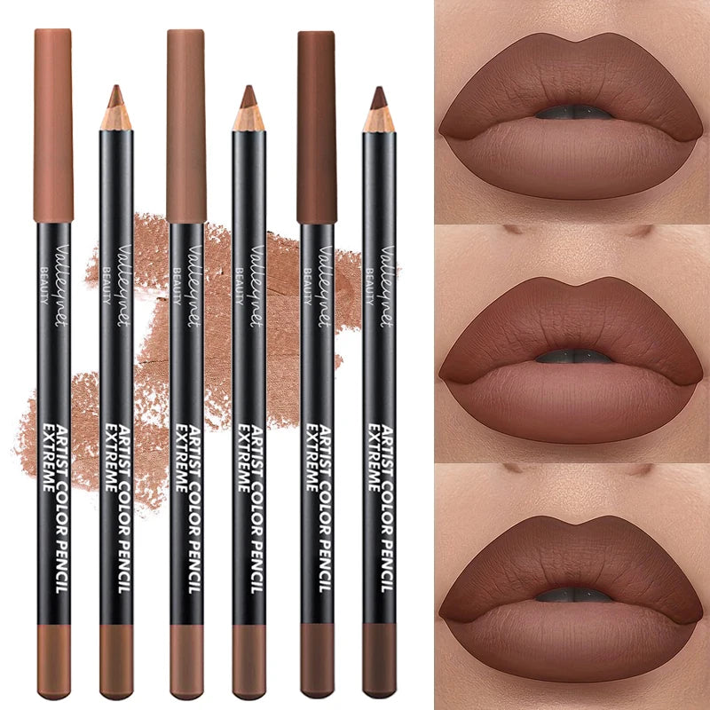 3-Piece Nude Lip Liner Set | Waterproof Matte Long-Lasting Lip Liner Set QXL