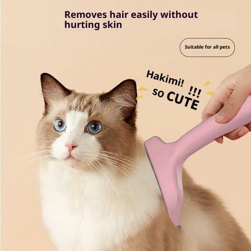 Dog Deshedding Grooming Comb with 2 Blades | Pet Hair Remover Pet Deshedding Comb QXL