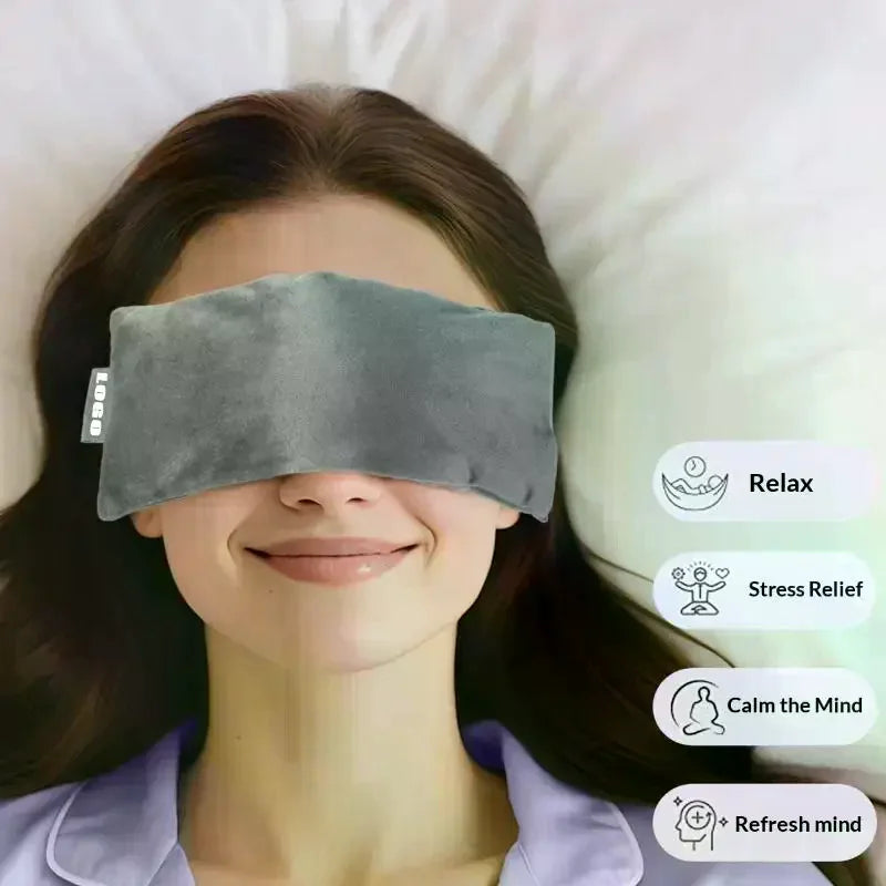 Lavender Weighted Eye Pillow | Hot & Cold Aromatherapy Mask Aromatherapy Eye Pillow QXL