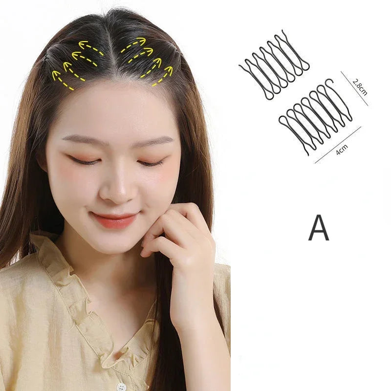 Invisible Bang Fix Insert Comb & Hairpin | Korean Style Hair Clip & Comb QXL