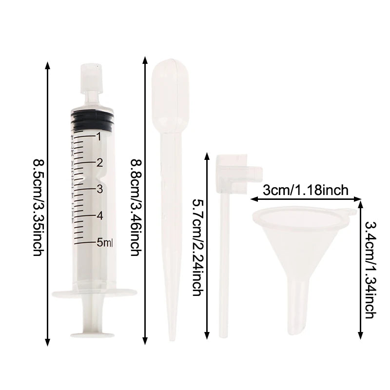 Perfume Refill Tool Set – Syringe, Dropper & Funnel Kit Perfume Refill Kit QXL