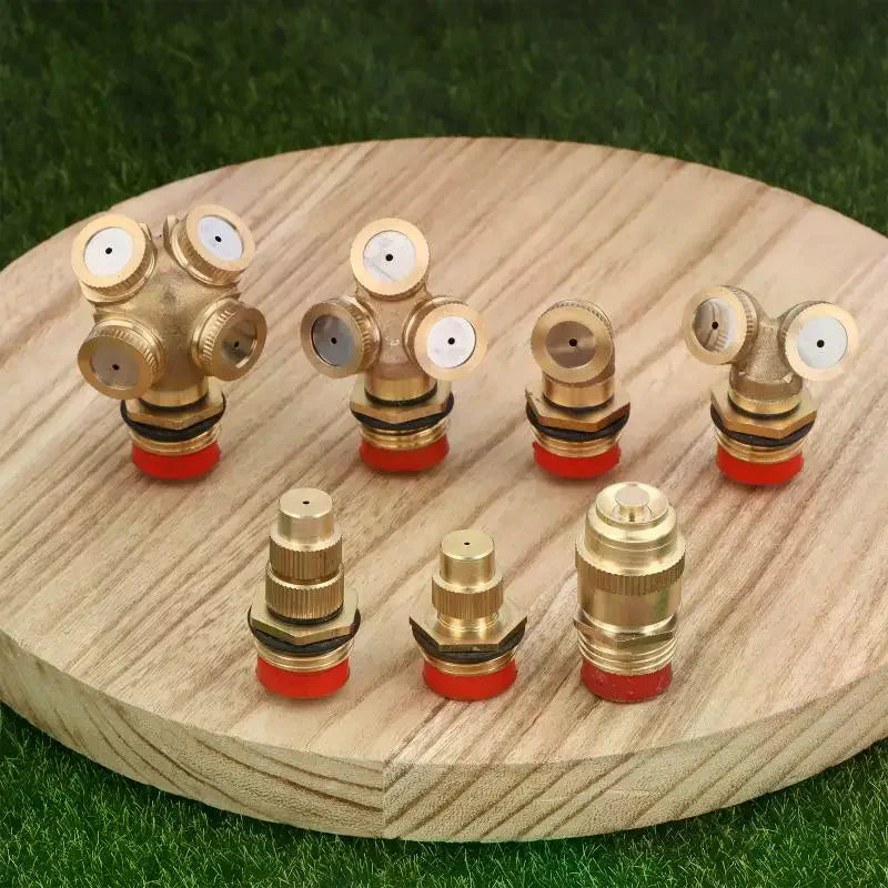 Brass Garden Misting Nozzle | Lawn Irrigation Sprinkler Head Garden Sprinkler Nozzle QXL