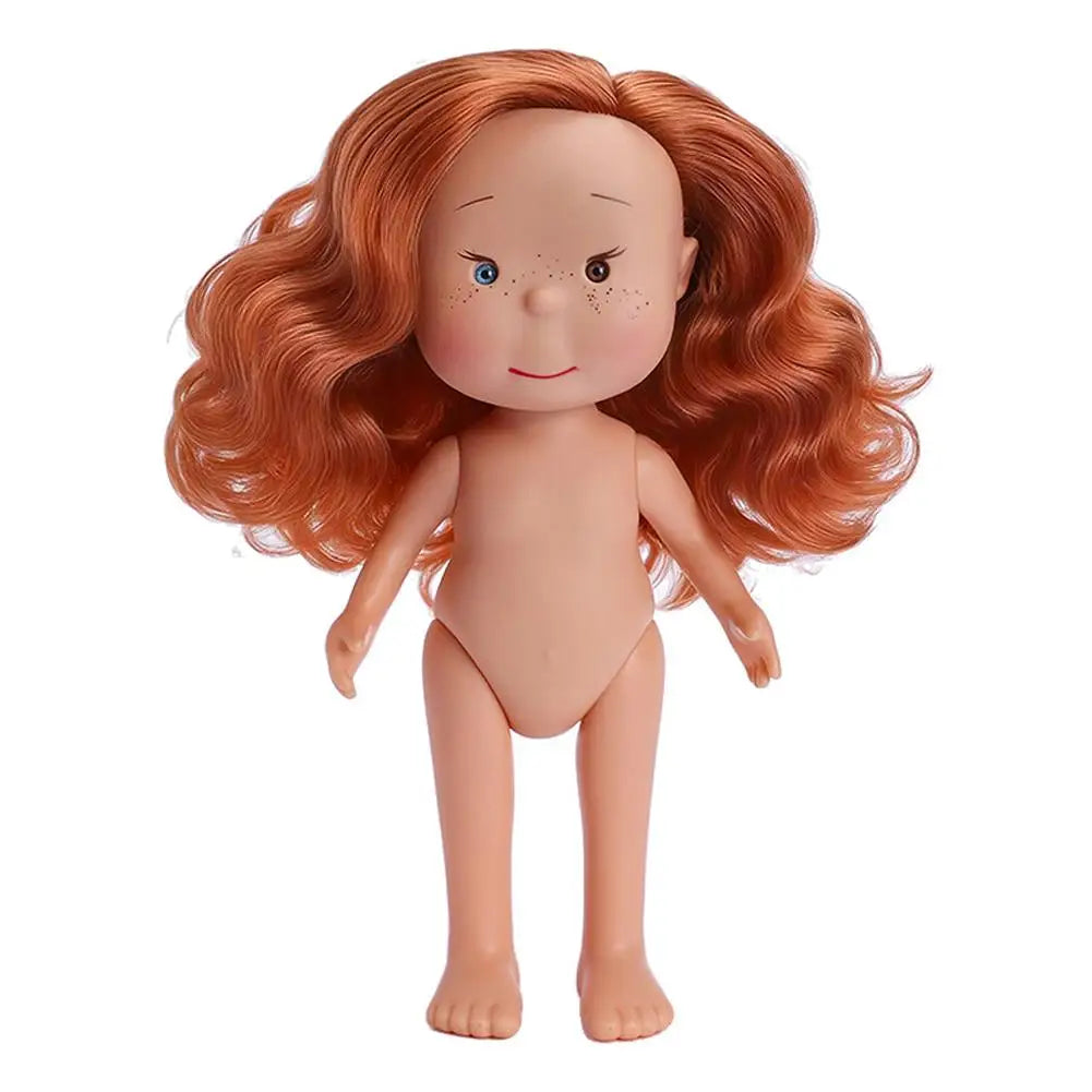 24cm Freckle Makeup Doll | Movable Joints DIY Dress-Up Fashion Doll QXL Brown