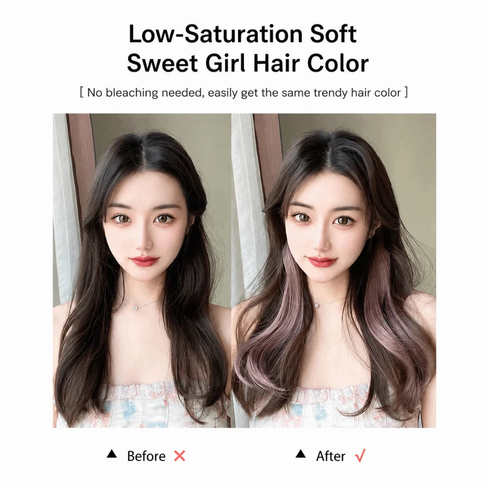 Ear-Hanging Colorful Curly Hair Extensions for Girls – 2 Pack Clip-On Hair Extension QXL