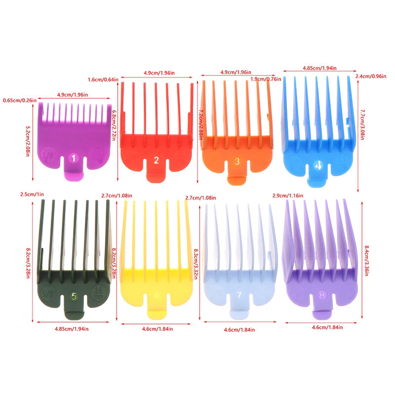 Hair Clipper Guard Combs 3–25mm | Universal 2/3/8/10-Pack Clipper Guard Combs QXL