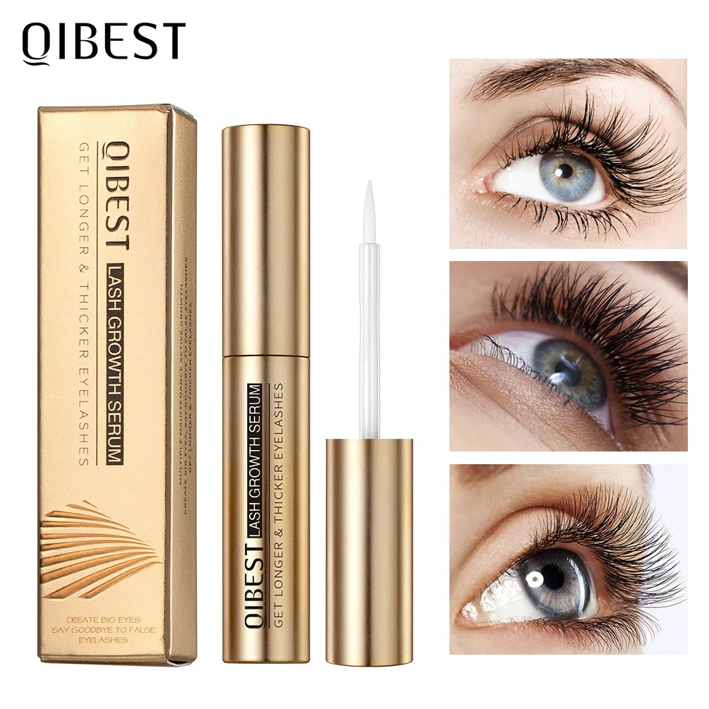 QIBEST Eyelash Growth Serum | Vitamin E Lash Enhancer Lash Growth Serum QXL Eyelash Serum