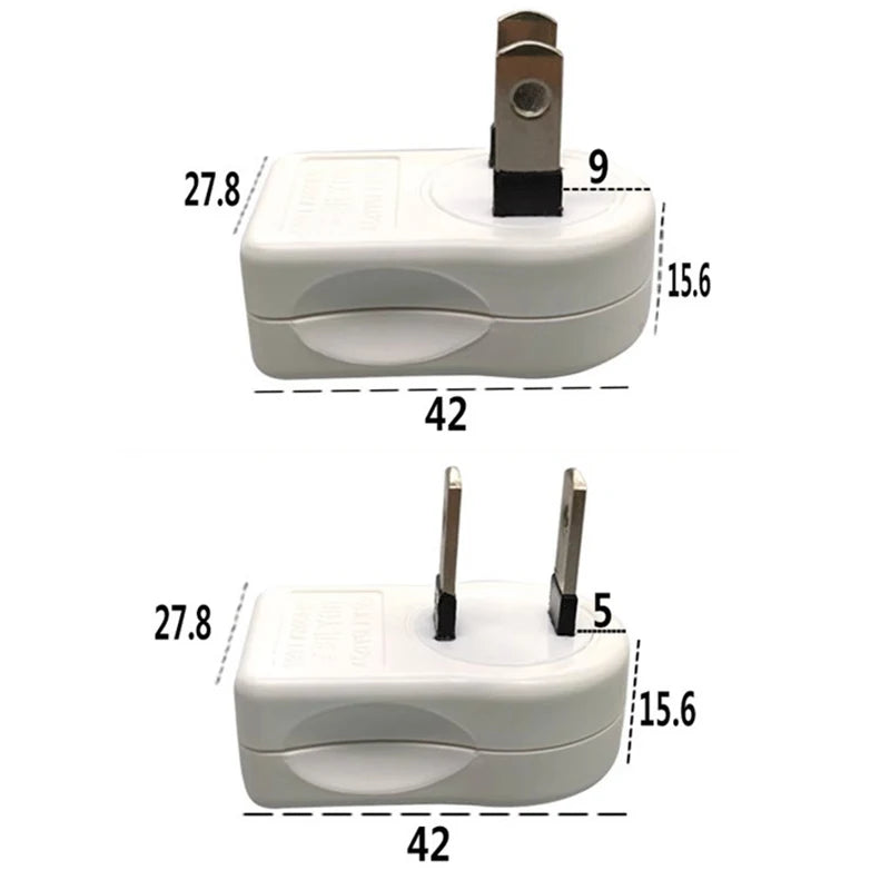 360° Rotatable US 2-Pin Foldable Travel Plug Adapter Plug Adapter QXL