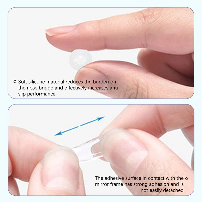 Silicone Anti-Slip Glasses Nose Pads – 5 Pairs Self-Adhesive Eyewear Nose Pads QXL