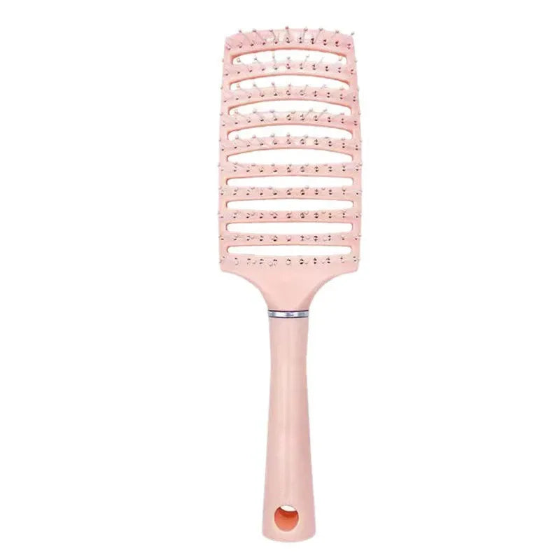 Hollow Out Detangling Hair Comb for Wet & Curly Hair Detangling Hair Comb QXL Pink