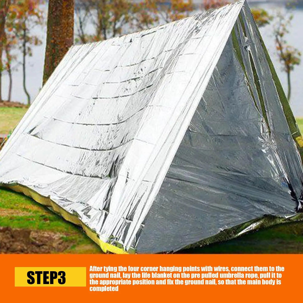 Emergency Thermal Foil Blanket | Windproof Waterproof Survival Emergency Survival Blanket QXL