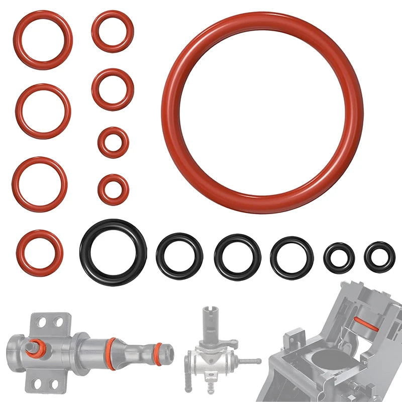 15-Pc Silicone O-Ring Gasket Seal Kit for Saeco Coffee Machines Coffee Machine Seal Kit QXL