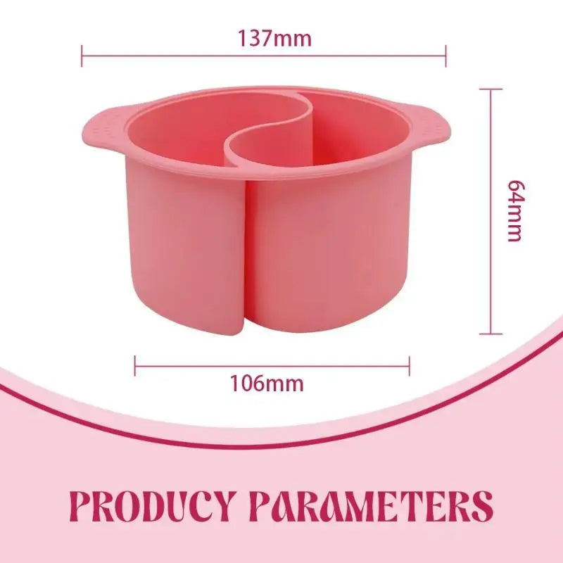 Silicone Double Compartment Nail Soak Bowl | Salon & DIY Nail Soak Bowl QXL