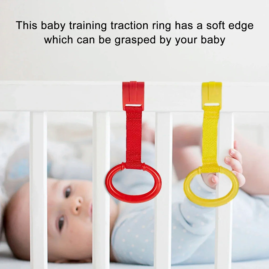 4-Pack Baby Crib Pull Rings | Walking Training Stand-Up Grip Baby Walking Aid QXL