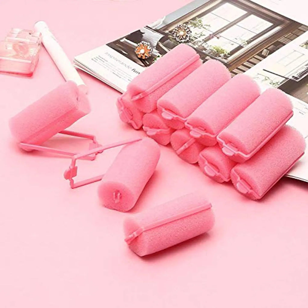 Heatless Foam Hair Rollers | Sponge Curler Set 6–14 Pcs Foam Hair Rollers QXL