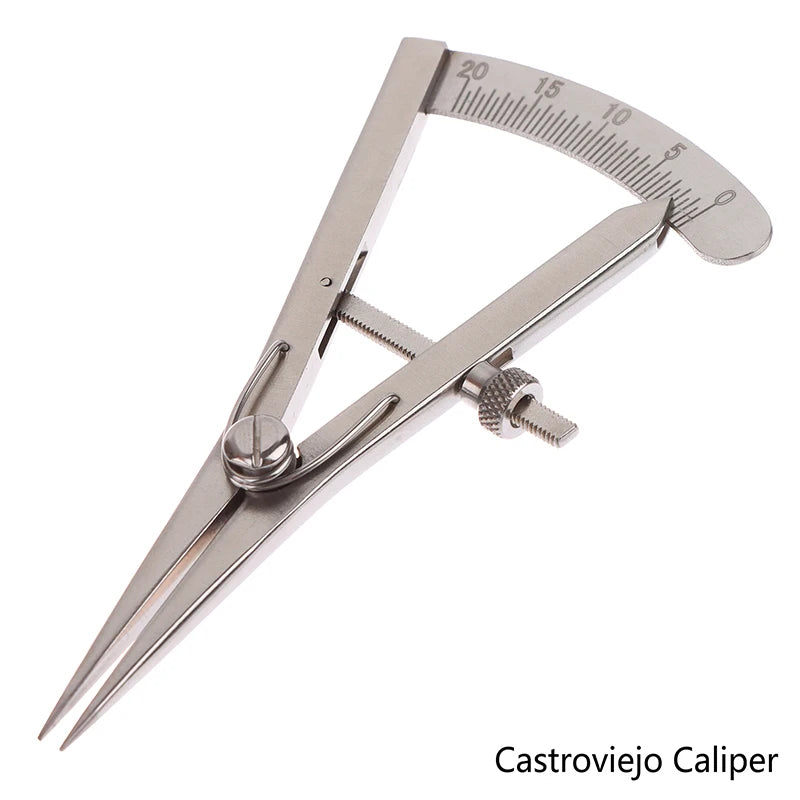 Stainless Steel Eyelid Caliper 0–20mm | Brow & Tattoo Measuring Eyelid Measuring Caliper QXL as pic
