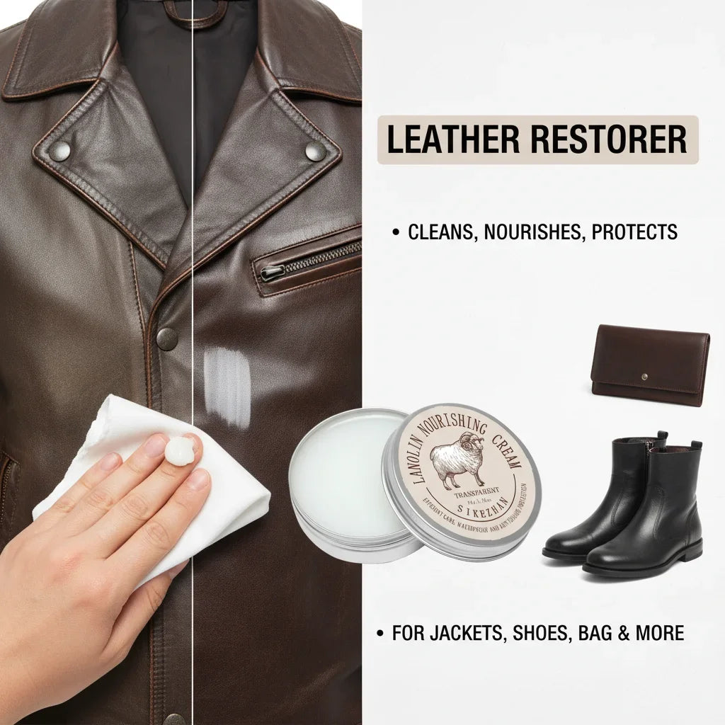 Leather Jacket Care Cream | Lanolin Conditioner & Waterproof Balm Leather Care Cream QXL