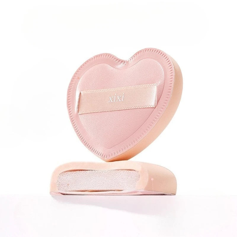 Heart-Shaped Makeup Sponge Powder Puff | Foundation & Concealer Makeup Sponge Puff QXL