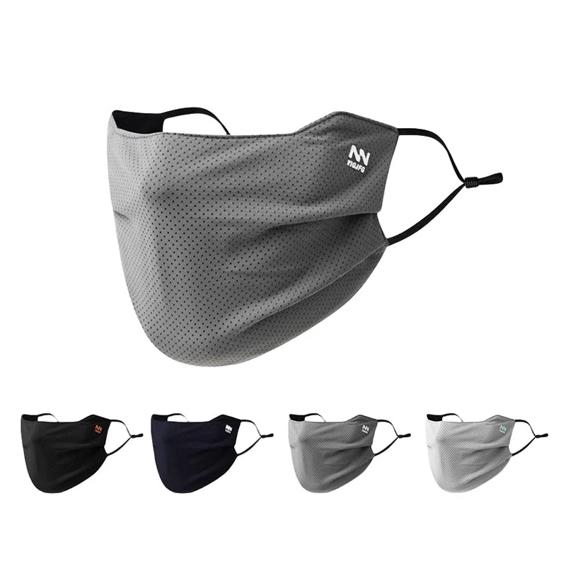 UV Ice Silk Cycling Face Mask | Breathable Sun Shield UV Face Shield Mask QXL