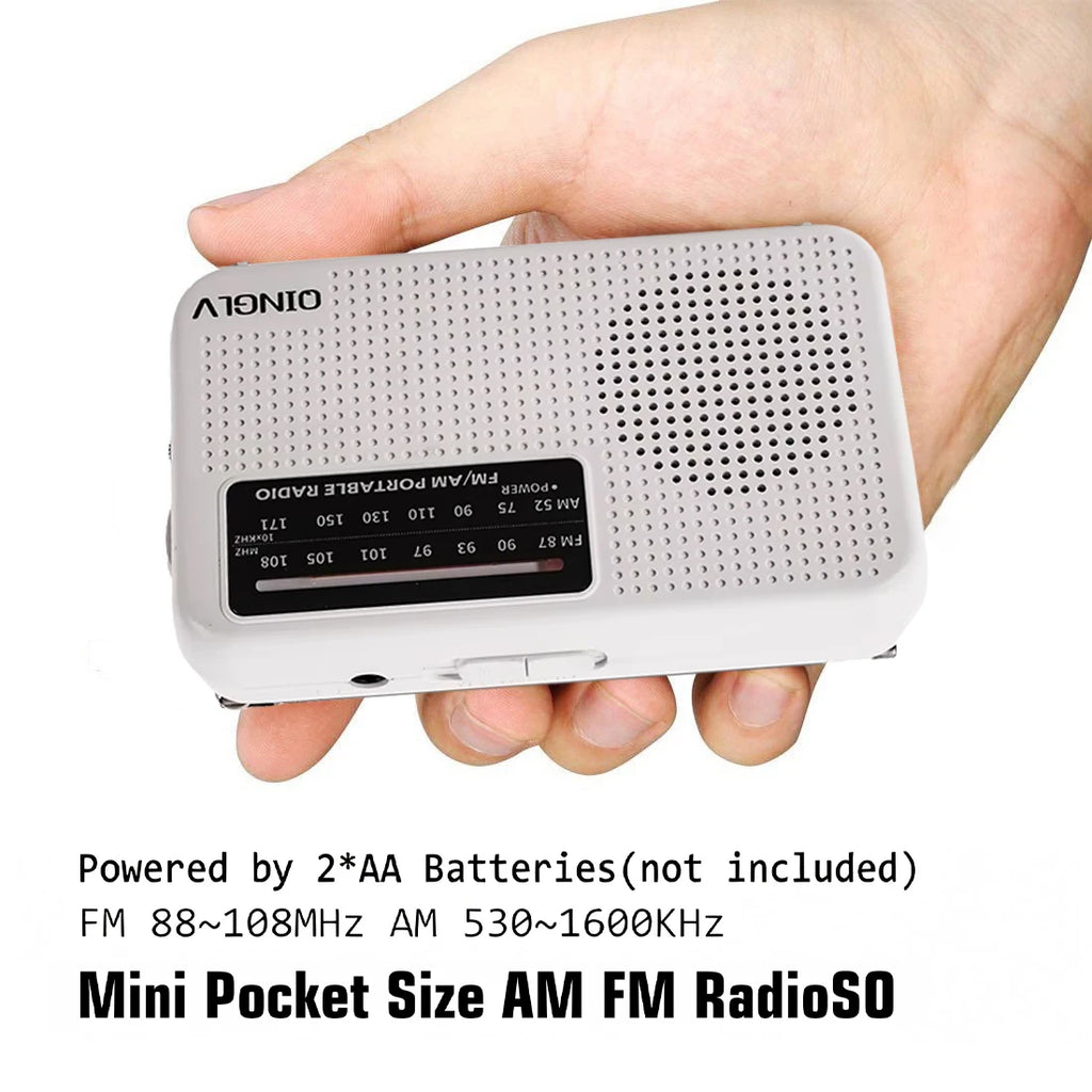 YITHOR Portable AM/FM Emergency Radio | Telescopic Antenna Portable AM/FM Radio QXL