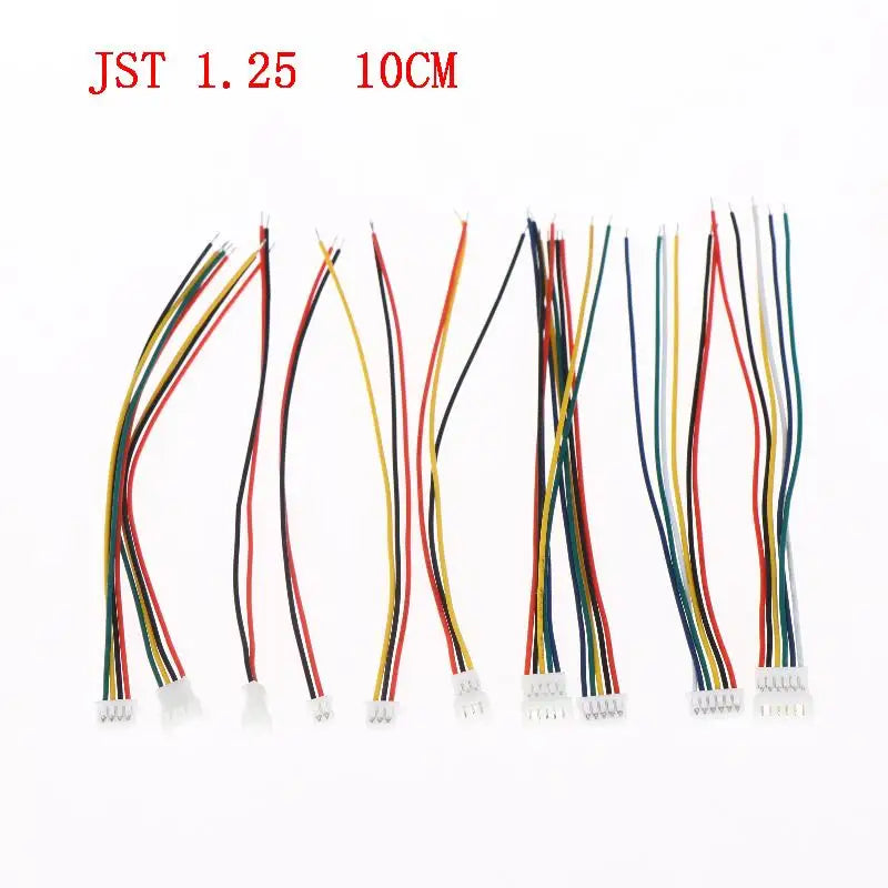 10-Pack 1.25mm Mini JST Connector Cable 2–6 Pin Male Female JST Connector Cable QXL