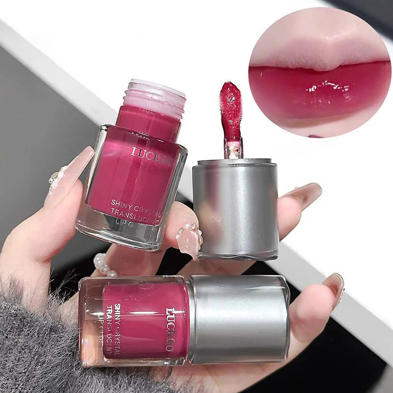 Crystal Mirror Lip Gloss | Hydrating Natural Color Lip Glaze Lip Gloss QXL