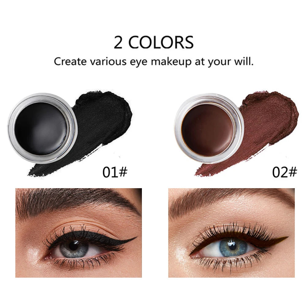 QiBest Waterproof Eyebrow Pomade & Gel Eyeliner Cream 4.5g Eyebrow Pomade QXL