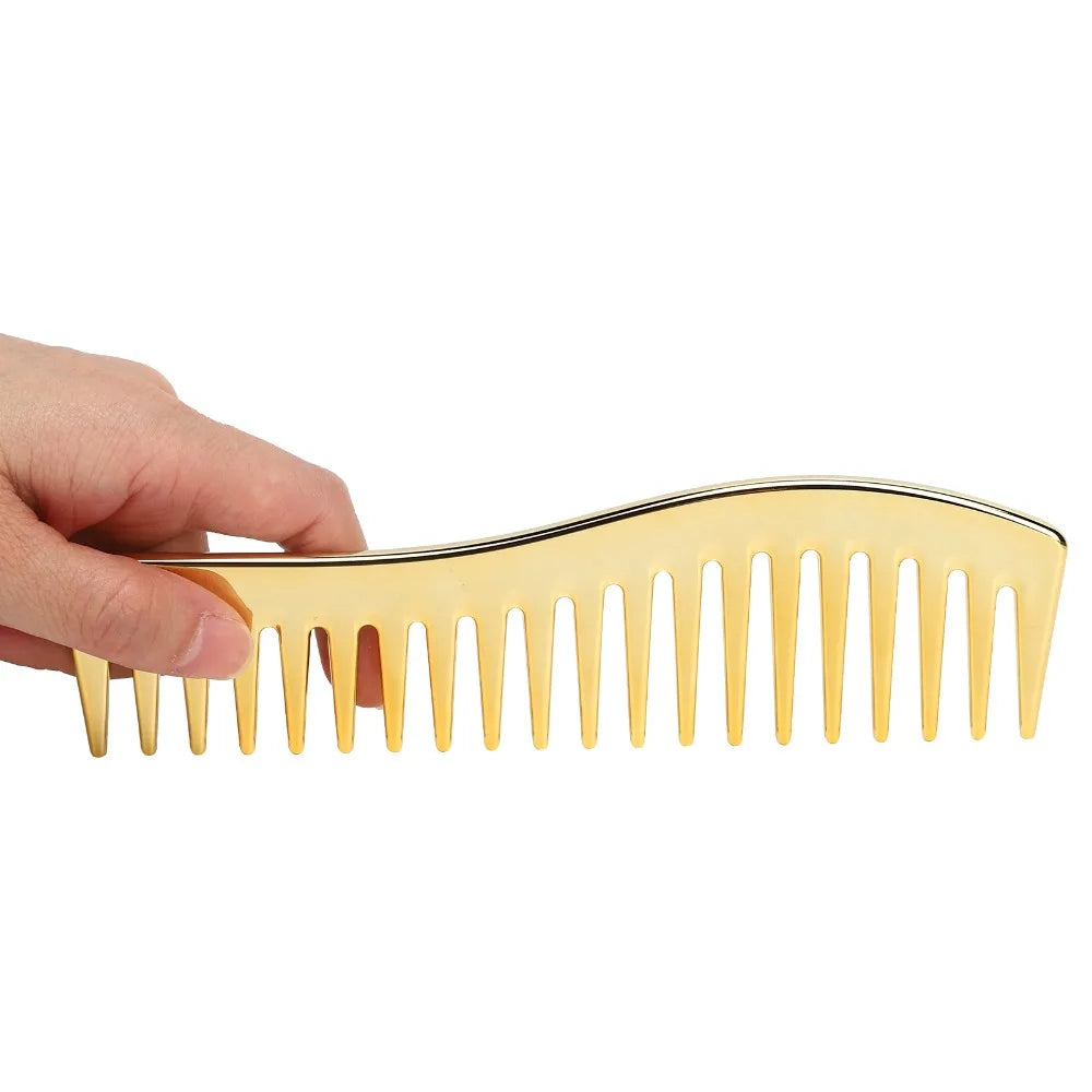 Wide Tooth Detangling Comb | No-Handle Travel & Salon Wide Tooth Comb QXL