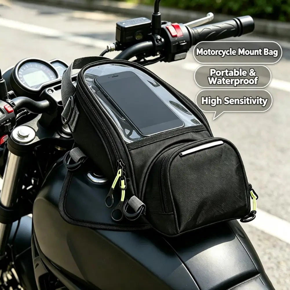 Motorcycle Tank Bag 5L Waterproof Touchscreen Phone Pocket Motorcycle Tank Bag QXL