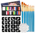 24-Color Face & Body Paint Kit | Non-Toxic Halloween Makeup Face & Body Paint QXL WG-SRXYC-10 -4pcs-10