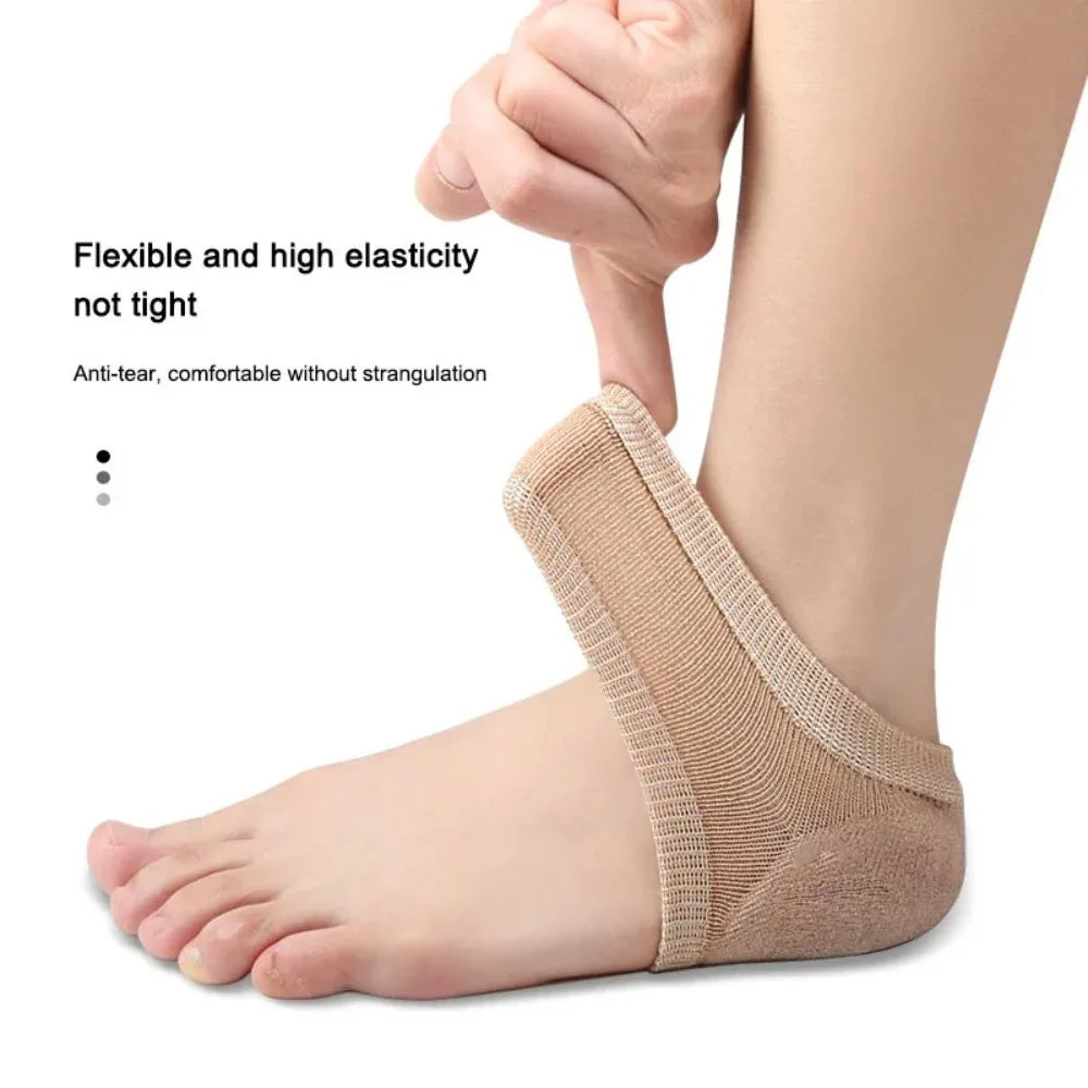 Gel Heel Protector Socks | Silicone Cushion Pads – 1 Pair Gel Heel Protector QXL