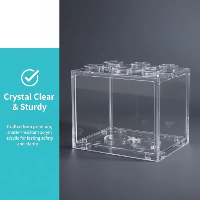 Mini Acrylic Stackable Aquarium Tank for Betta Fish & Shrimp Mini Aquarium Tank QXL
