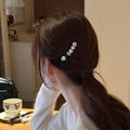 Polka Dot Bow Barrettes | Rhinestone Hair Clips for Women Hair Bow Barrette QXL Black 1pcs